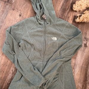 The North Face Green Zip-Up Hoodie